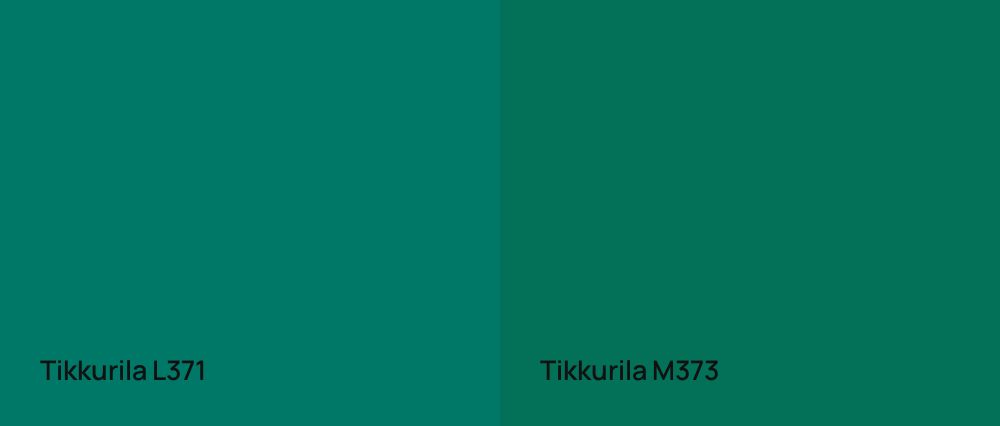 Tikkurila  L371 vs Tikkurila  M373