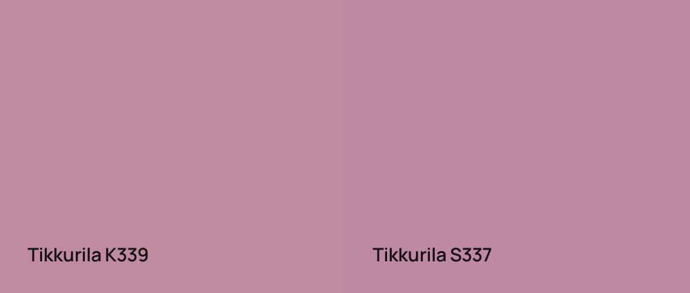 Tikkurila  K339 vs Tikkurila  S337