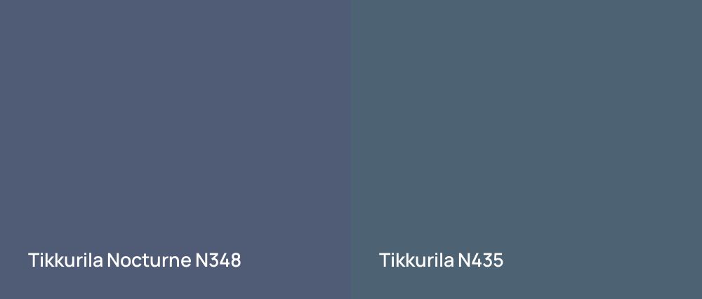 Tikkurila Nocturne N348 vs Tikkurila  N435