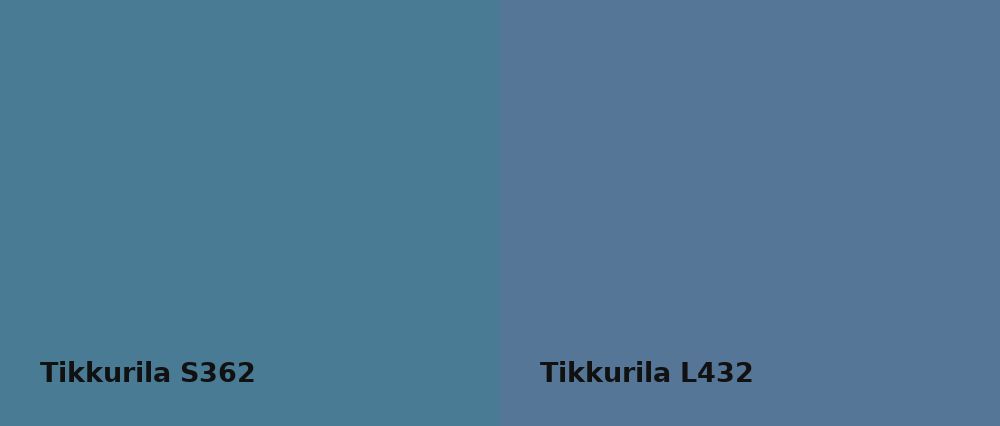 Tikkurila  S362 vs Tikkurila  L432