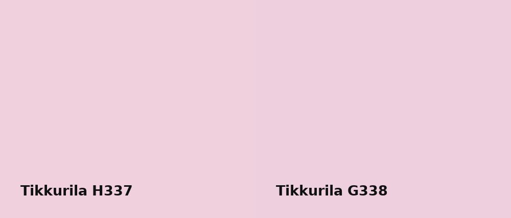 Tikkurila  H337 vs Tikkurila  G338