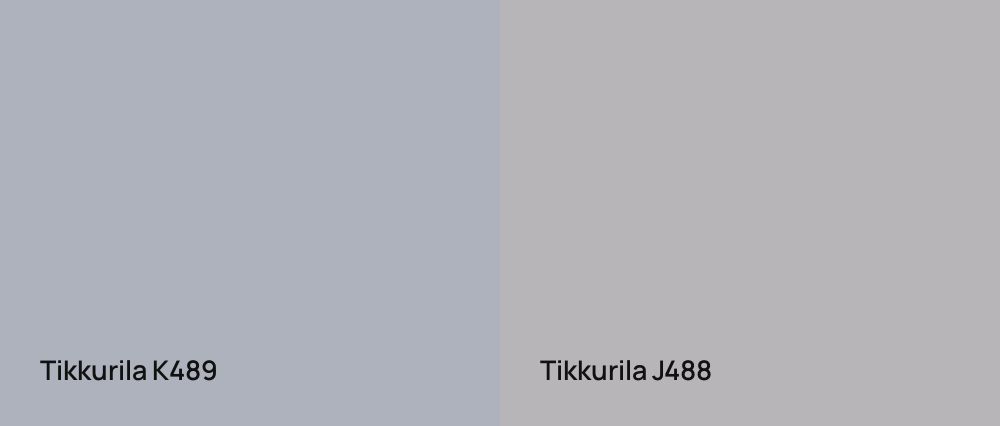 Tikkurila  K489 vs Tikkurila  J488
