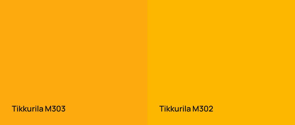 Tikkurila  M303 vs Tikkurila  M302