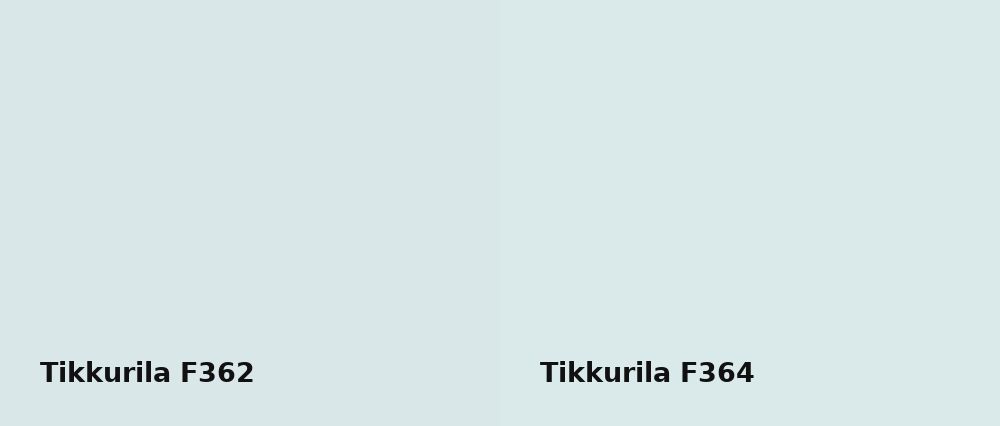 Tikkurila  F362 vs Tikkurila  F364
