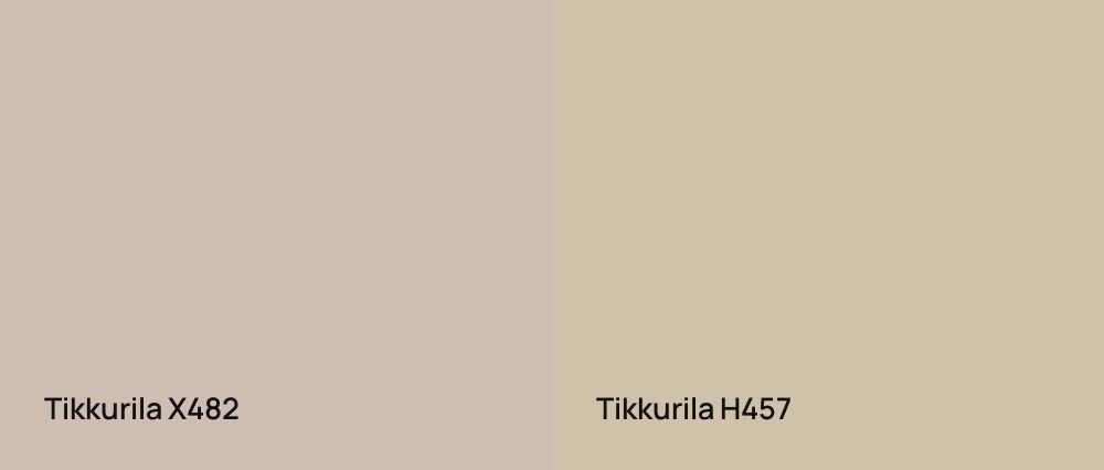 Tikkurila  X482 vs Tikkurila  H457