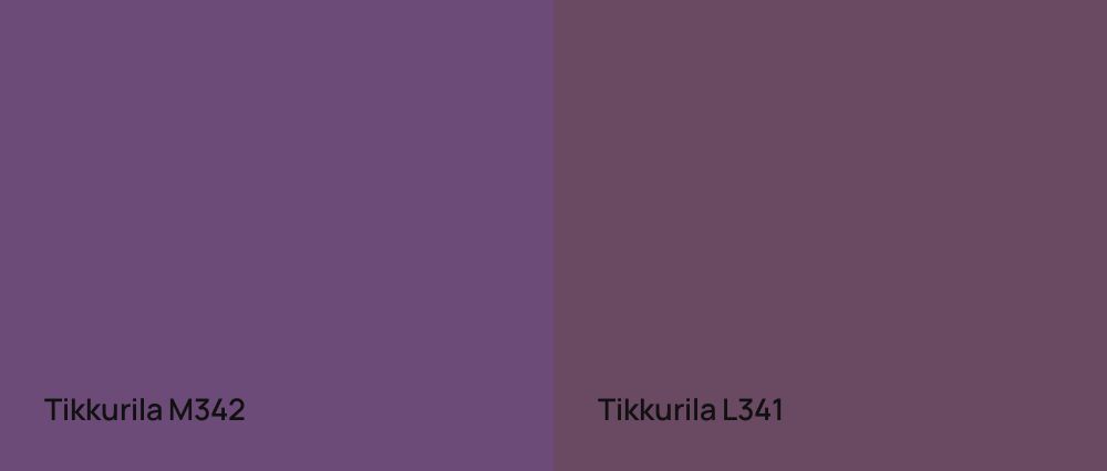 Tikkurila  M342 vs Tikkurila  L341
