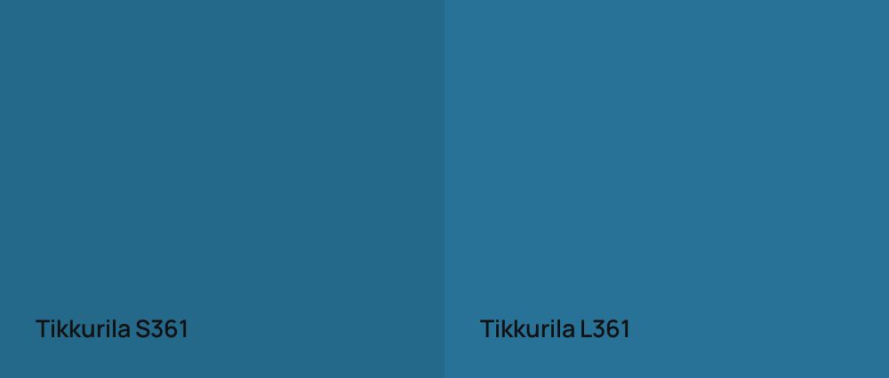 Tikkurila  S361 vs Tikkurila  L361