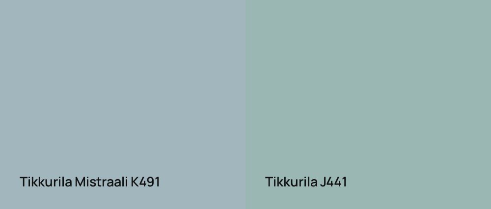 Tikkurila Mistraali K491 vs Tikkurila  J441
