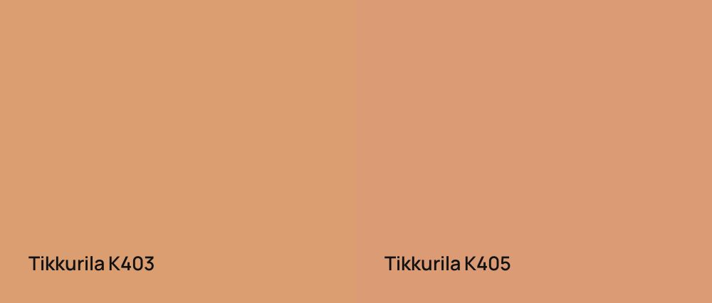 Tikkurila  K403 vs Tikkurila  K405