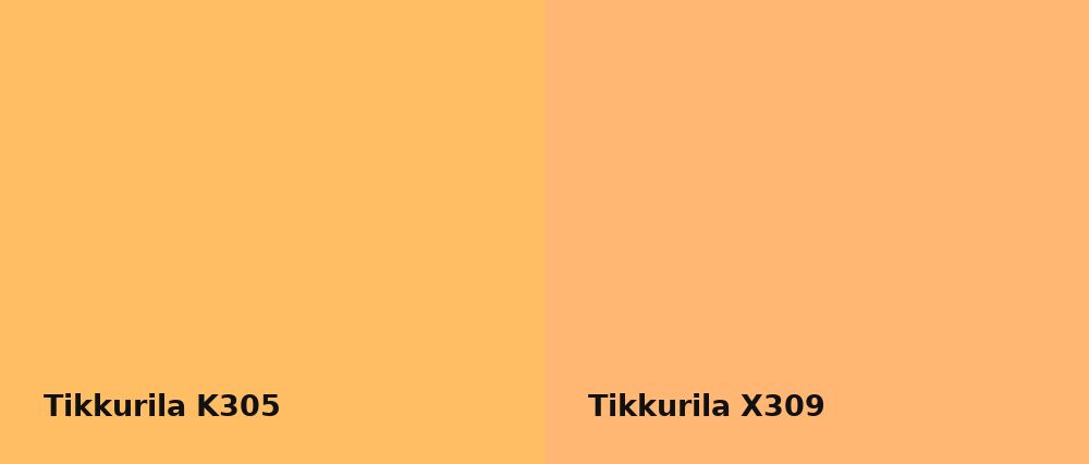 Tikkurila  K305 vs Tikkurila  X309