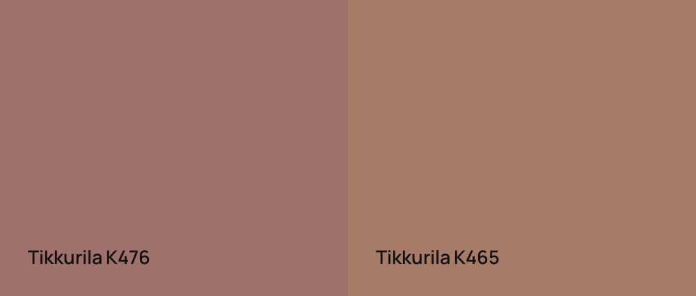 Tikkurila  K476 vs Tikkurila  K465