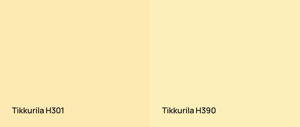 Tikkurila  H301 vs Tikkurila  H390