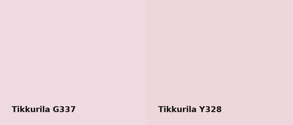 Tikkurila  G337 vs Tikkurila  Y328