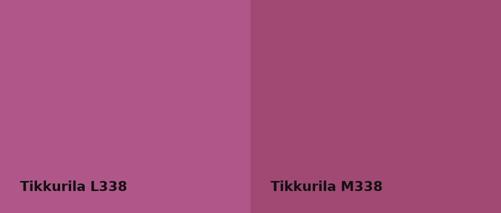 Tikkurila  L338 vs Tikkurila  M338