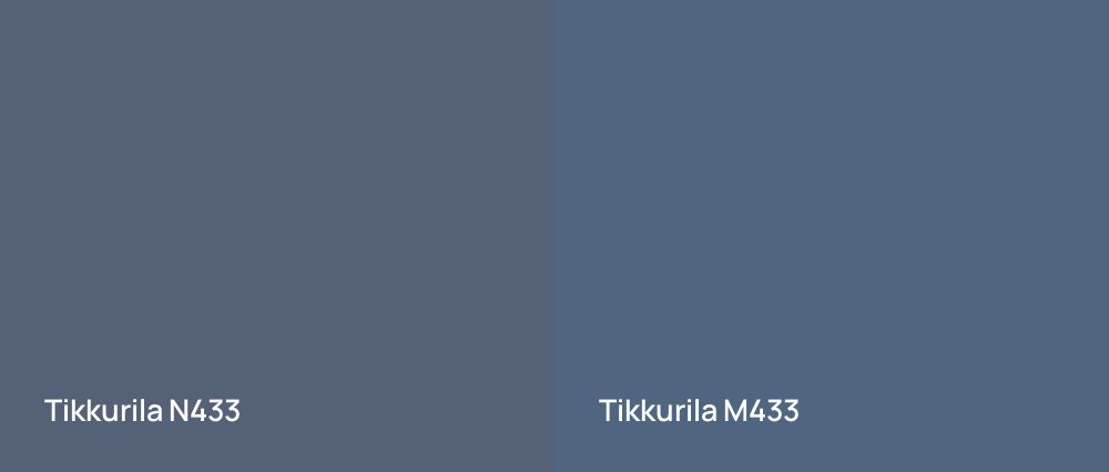 Tikkurila  N433 vs Tikkurila  M433