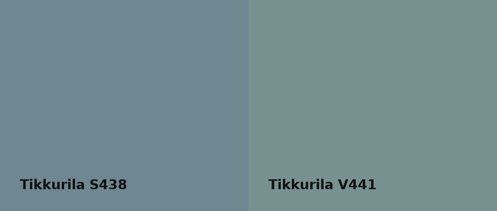 Tikkurila  S438 vs Tikkurila  V441