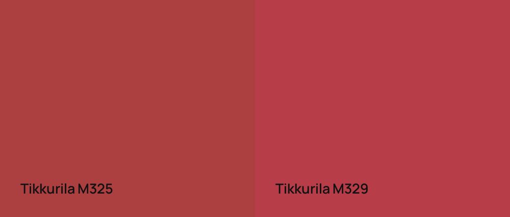 Tikkurila  M325 vs Tikkurila  M329