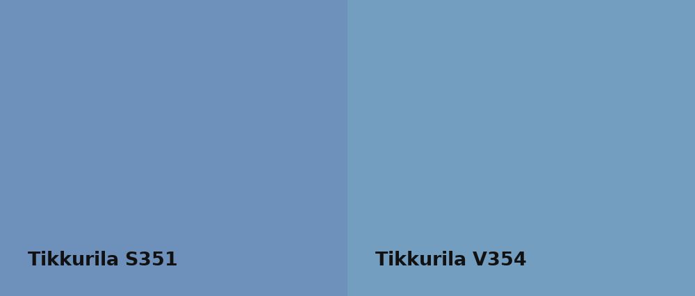 Tikkurila  S351 vs Tikkurila  V354
