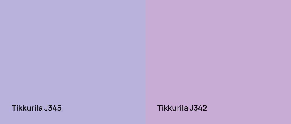 Tikkurila  J345 vs Tikkurila  J342