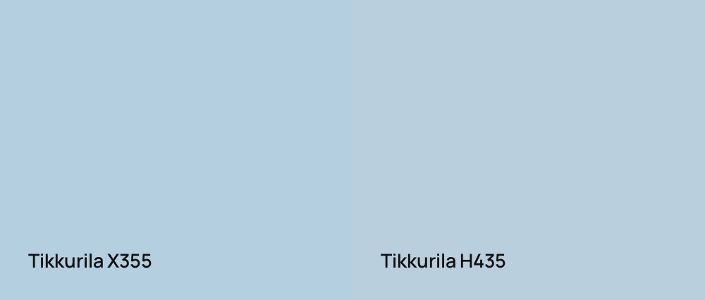 Tikkurila  X355 vs Tikkurila  H435