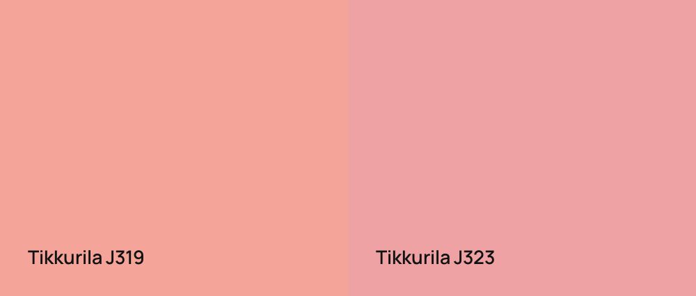 Tikkurila  J319 vs Tikkurila  J323