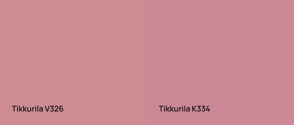 Tikkurila  V326 vs Tikkurila  K334