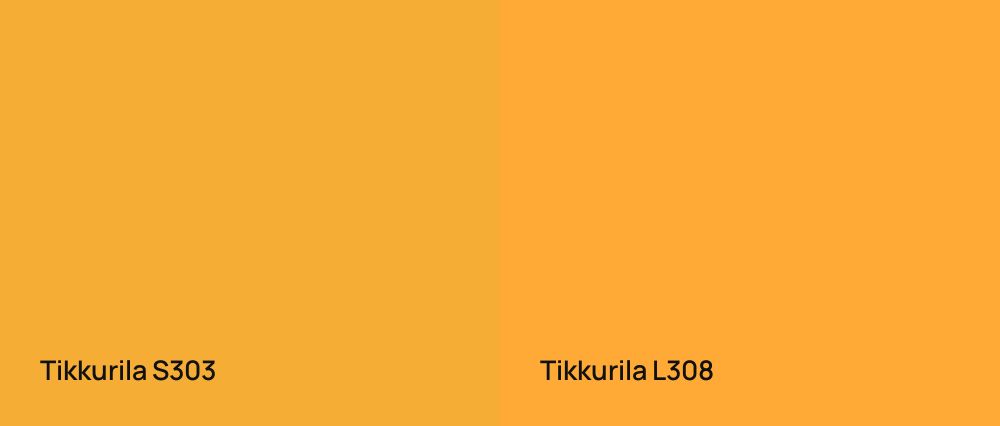 Tikkurila  S303 vs Tikkurila  L308