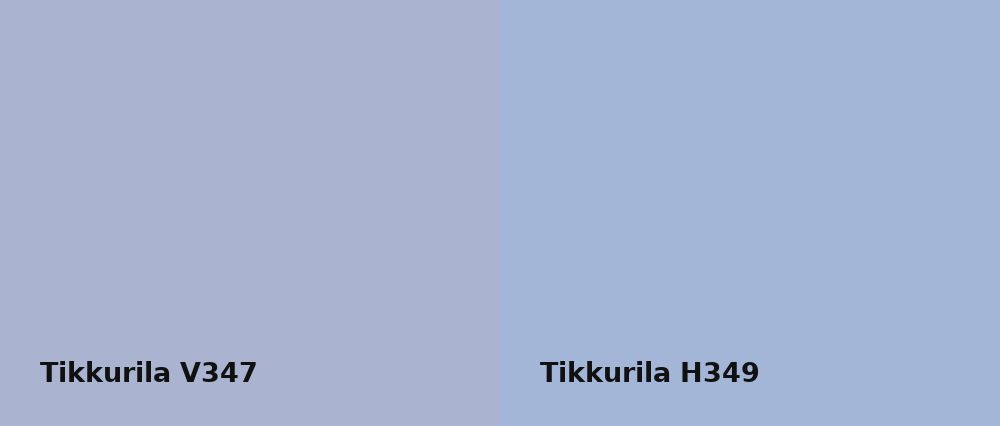 Tikkurila  V347 vs Tikkurila  H349