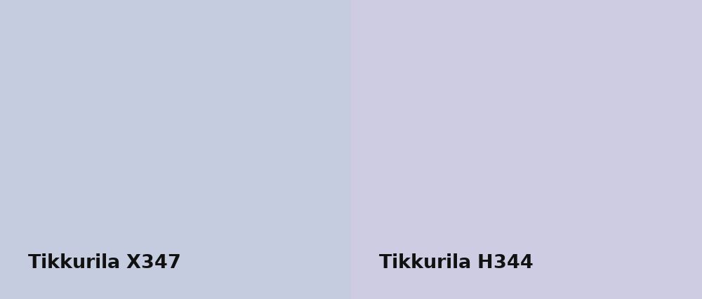 Tikkurila  X347 vs Tikkurila  H344