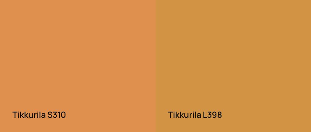 Tikkurila  S310 vs Tikkurila  L398