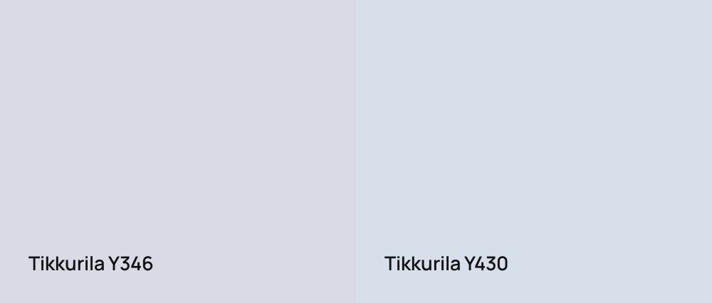 Tikkurila  Y346 vs Tikkurila  Y430