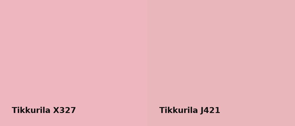 Tikkurila  X327 vs Tikkurila  J421