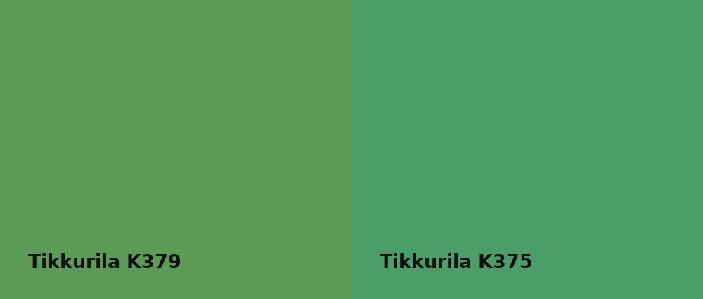 Tikkurila  K379 vs Tikkurila  K375