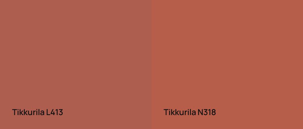 Tikkurila  L413 vs Tikkurila  N318