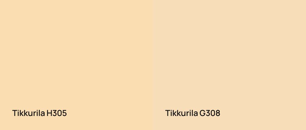 Tikkurila  H305 vs Tikkurila  G308