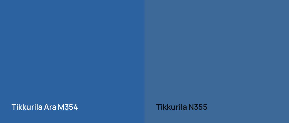 Tikkurila Ara M354 vs Tikkurila  N355