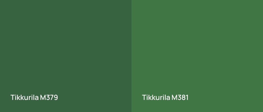 Tikkurila  M379 vs Tikkurila  M381
