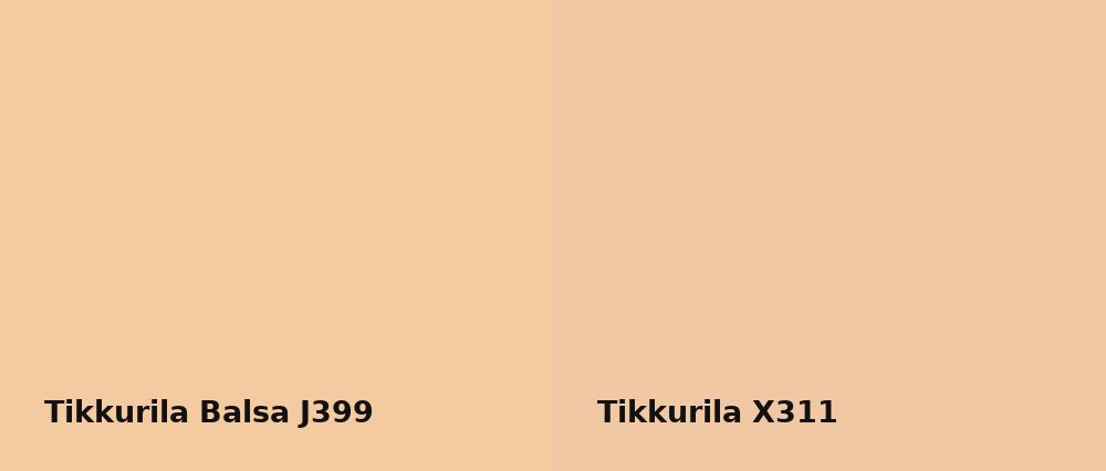 Tikkurila Balsa J399 vs Tikkurila  X311