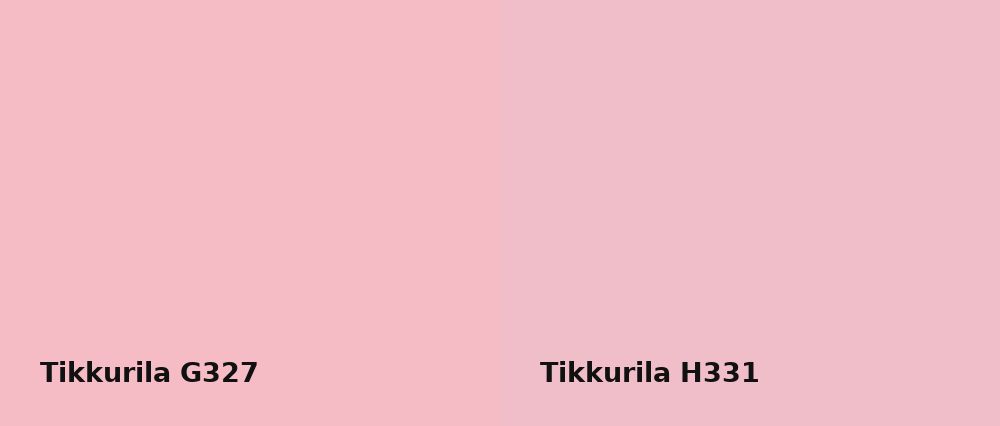 Tikkurila  G327 vs Tikkurila  H331