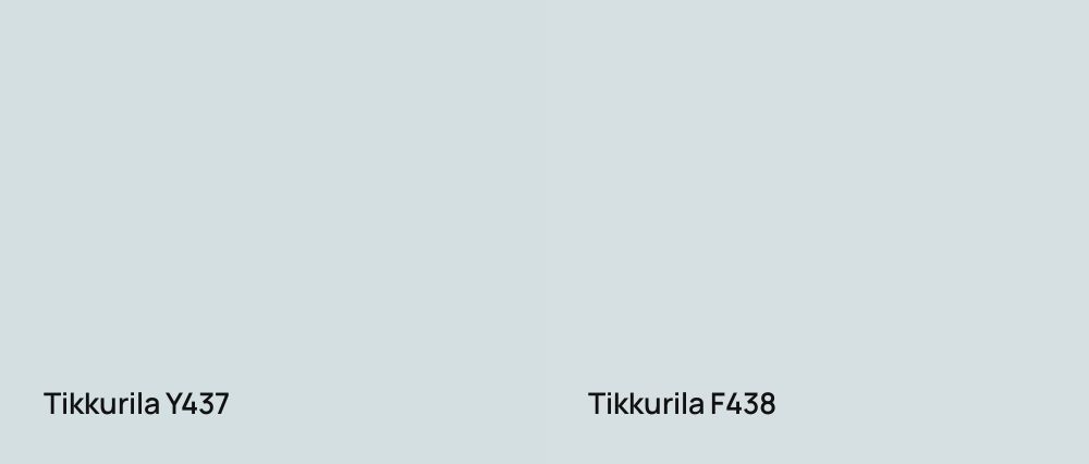 Tikkurila  Y437 vs Tikkurila  F438