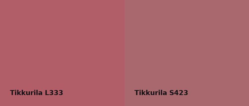 Tikkurila  L333 vs Tikkurila  S423