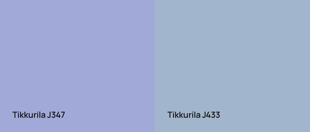 Tikkurila  J347 vs Tikkurila  J433