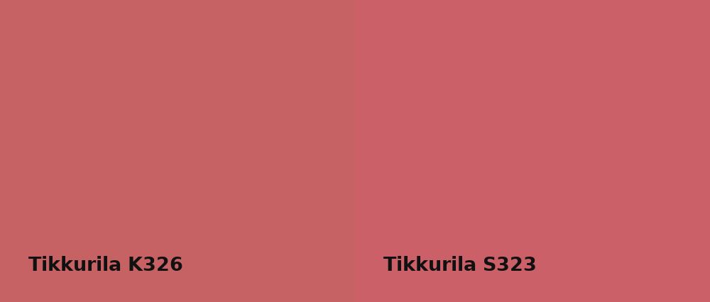 Tikkurila  K326 vs Tikkurila  S323