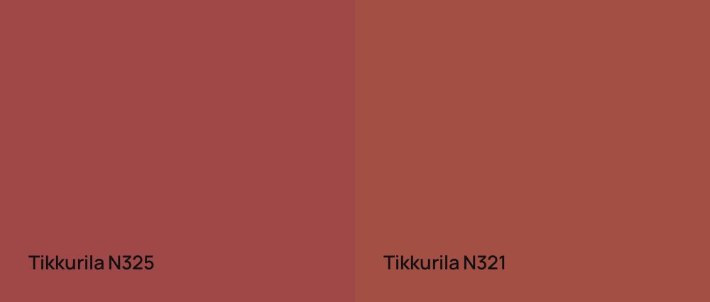 Tikkurila  N325 vs Tikkurila  N321