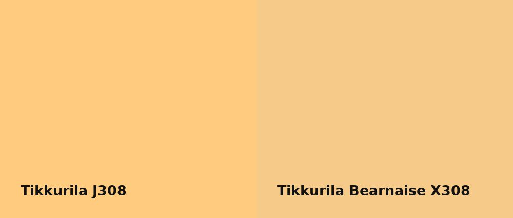 Tikkurila  J308 vs Tikkurila Bearnaise X308