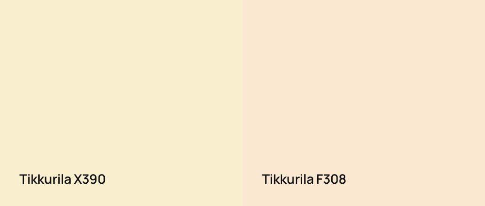 Tikkurila  X390 vs Tikkurila  F308