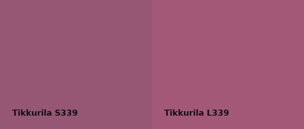 Tikkurila  S339 vs Tikkurila  L339