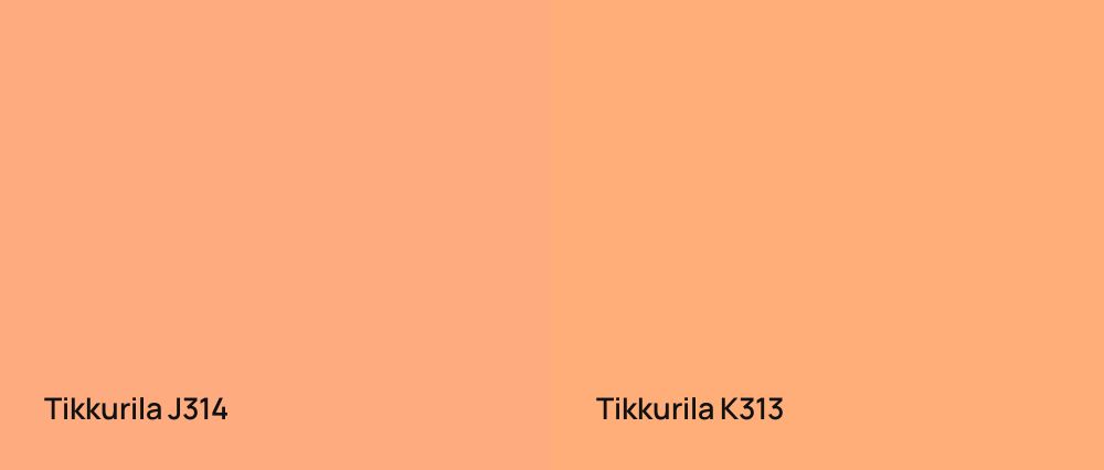 Tikkurila  J314 vs Tikkurila  K313