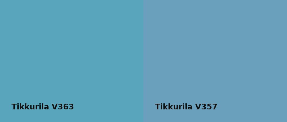 Tikkurila  V363 vs Tikkurila  V357