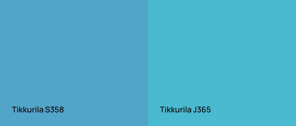 Tikkurila  S358 vs Tikkurila  J365
